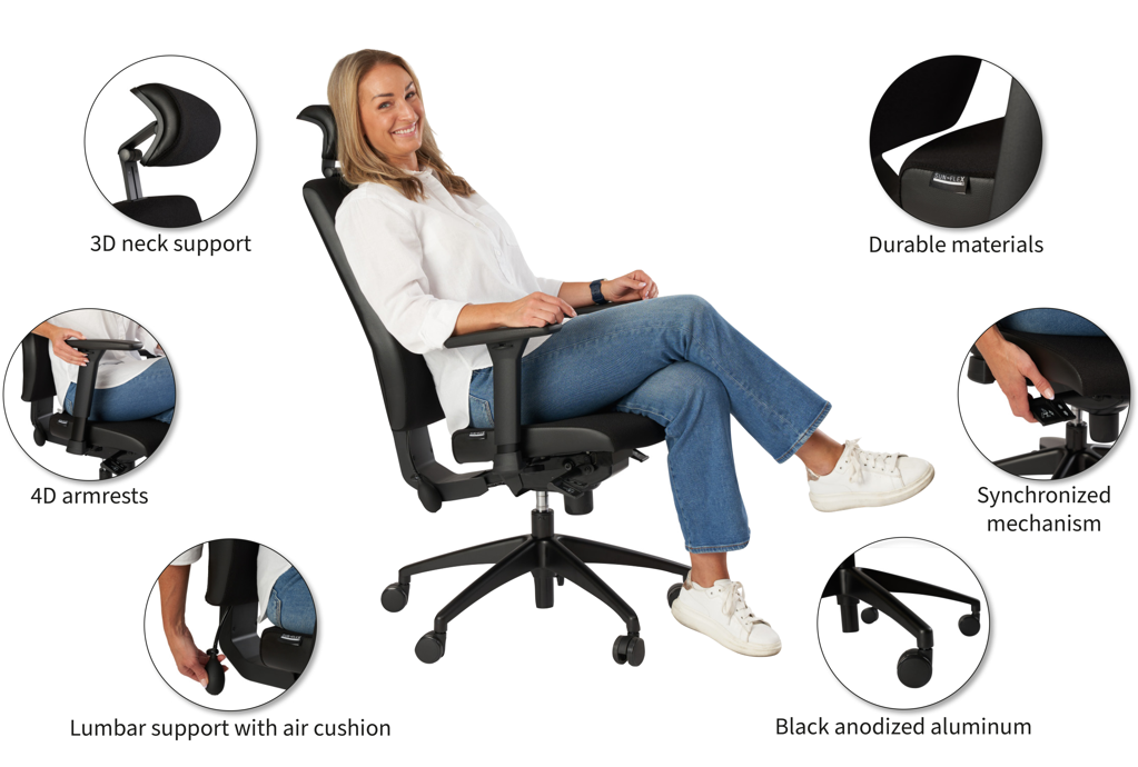 Bestil OfficeChair HB hos JustMore i dag og sid som en chef